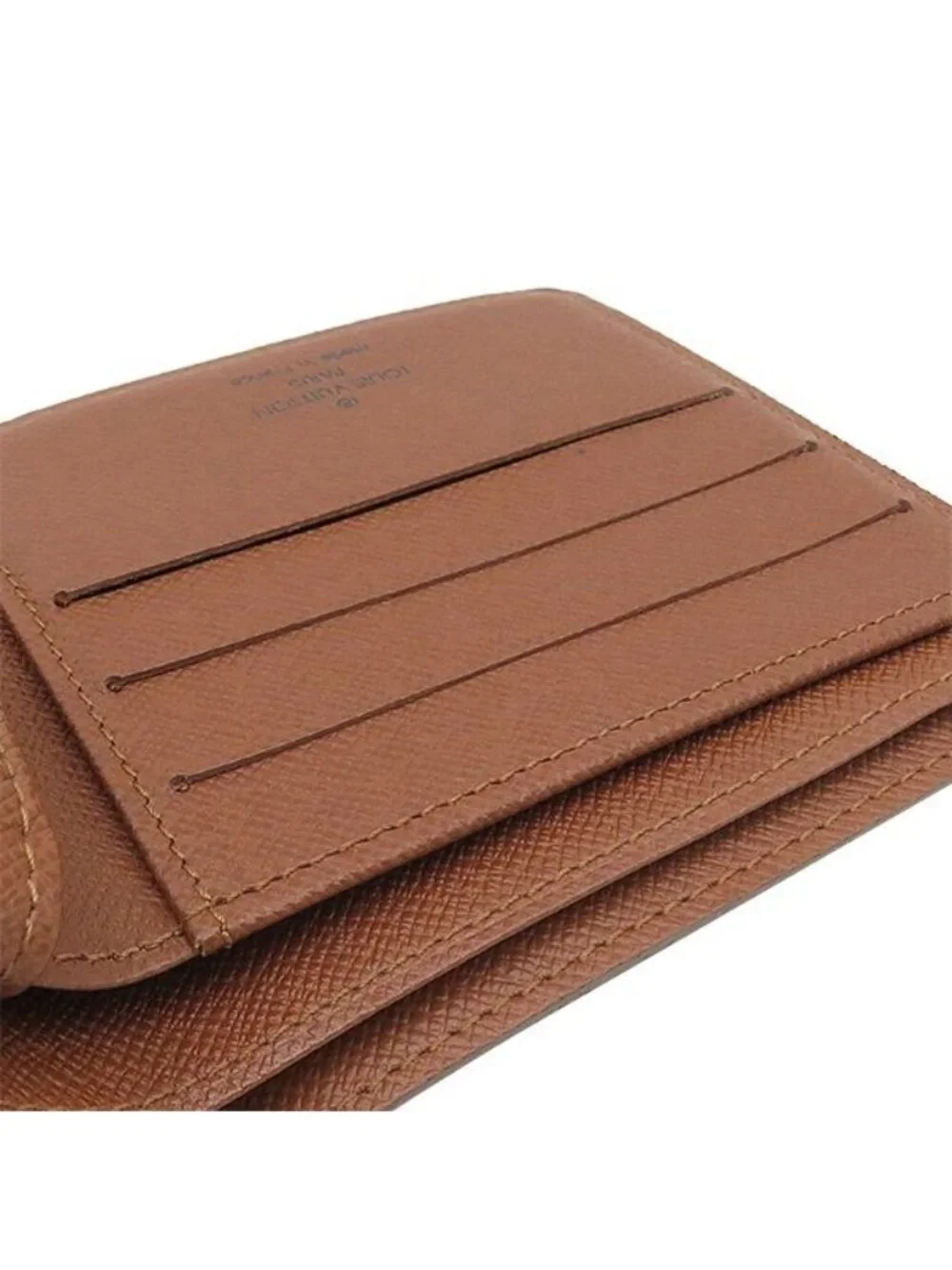 Louis Vuitton Bifold Wallet Portefeuille Marco Monogram Canvas Gold Brown